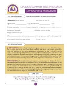 Justification_Forgiveness Study Guide